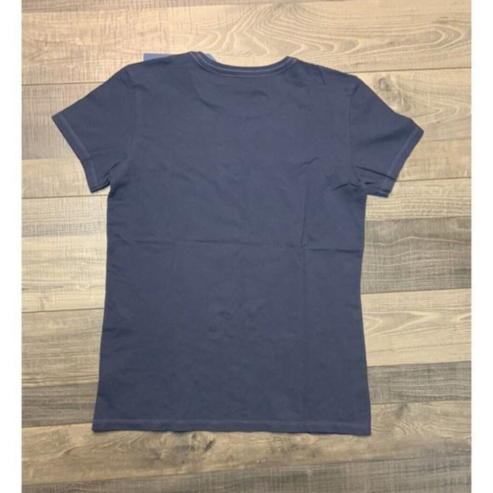 NWT Women's Life is Good Wine A Little Laugh‎ A Lot Blue Small LITE Crusher Tee - Picture 10 of 10